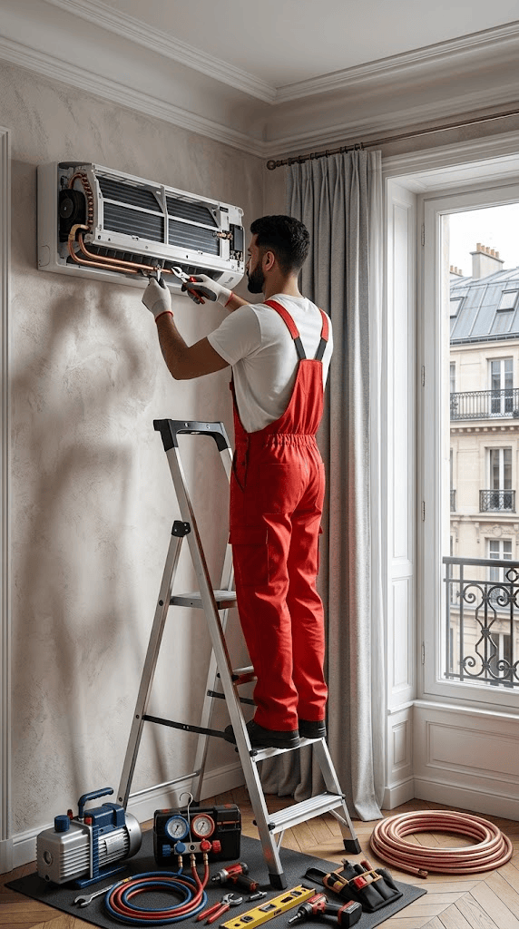 Installation de climatisation réversible 2